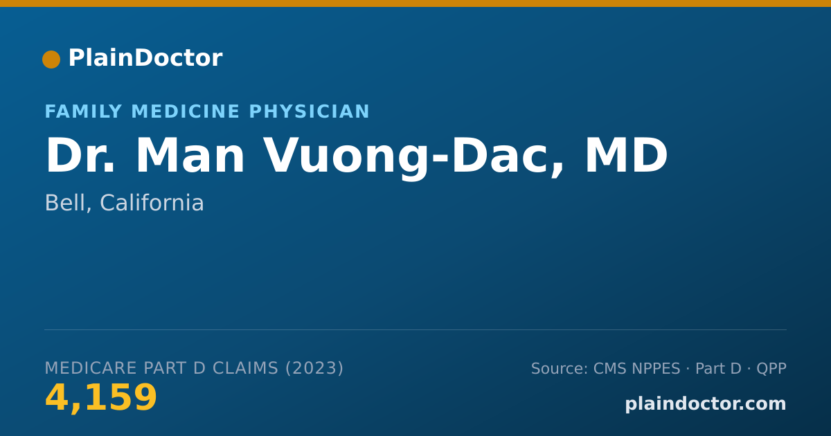 Shareable card for Man Vuong-Dac, MD - Family Medicine Physician, Bell, CA