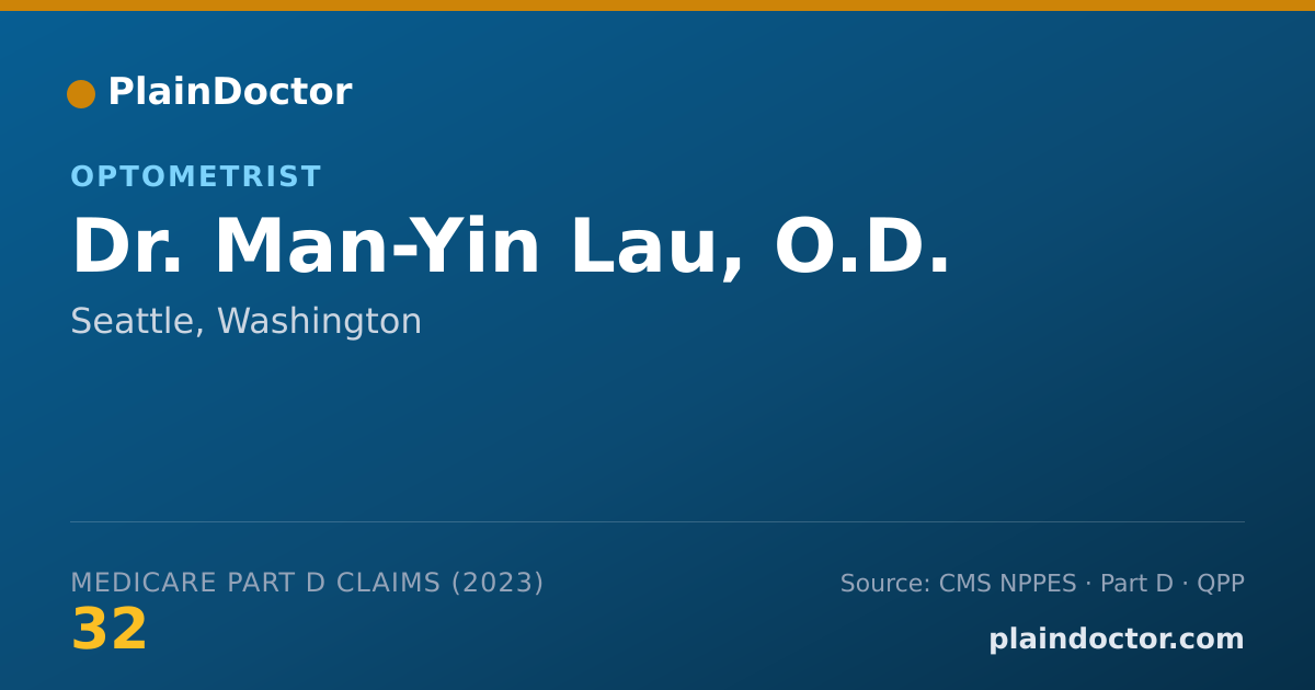 Shareable card for Man-Yin Lau, O.D. - Optometrist, Seattle, WA