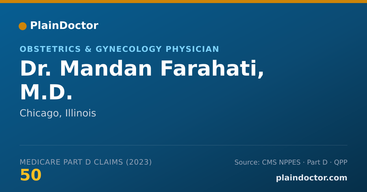 Shareable card for Mandan Farahati, M.D. - Obstetrics & Gynecology Physician, Chicago, IL