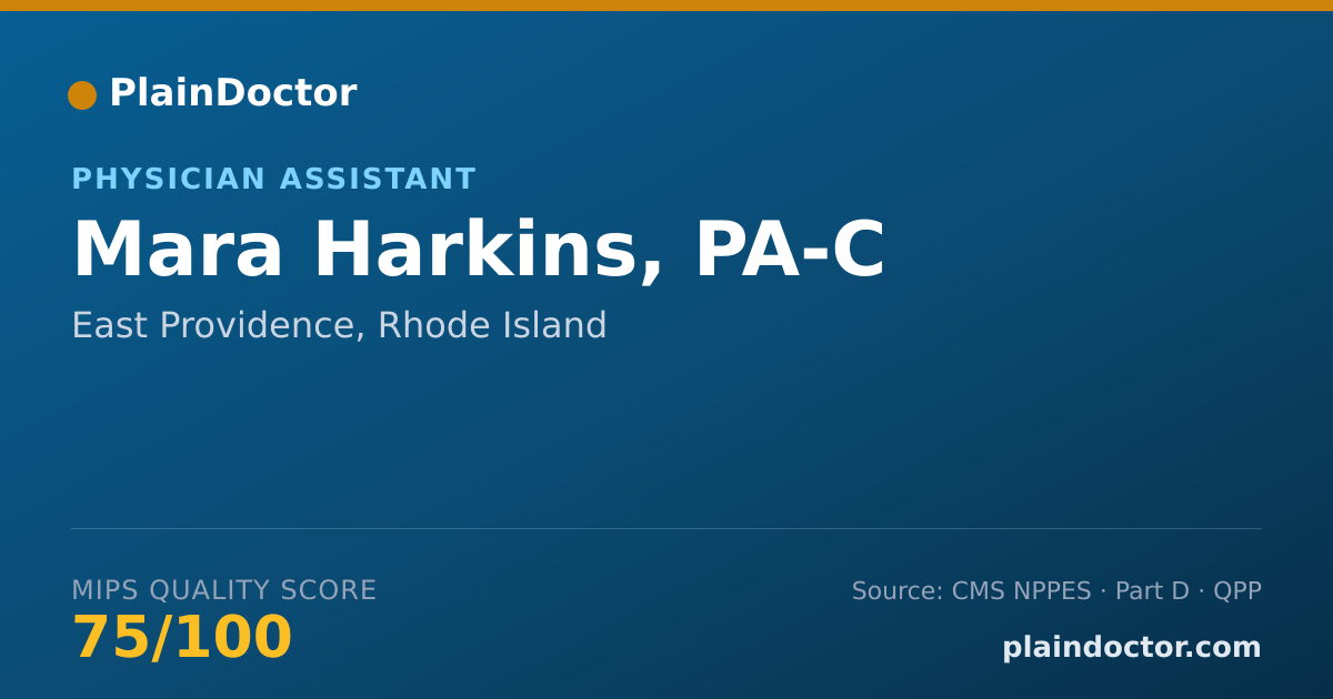 Shareable card for Mara Harkins, PA-C - Physician Assistant, East Providence, RI