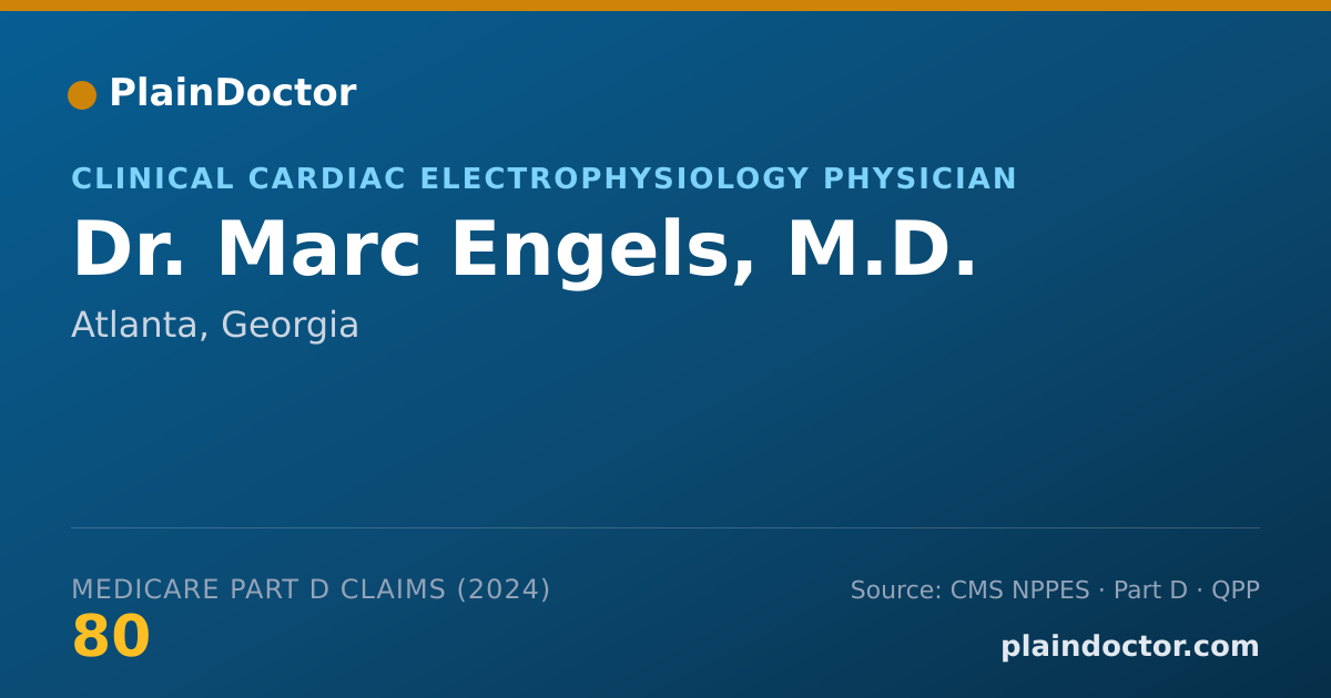 Shareable card for Marc Engels, M.D. - Clinical Cardiac Electrophysiology Physician, Atlanta, GA