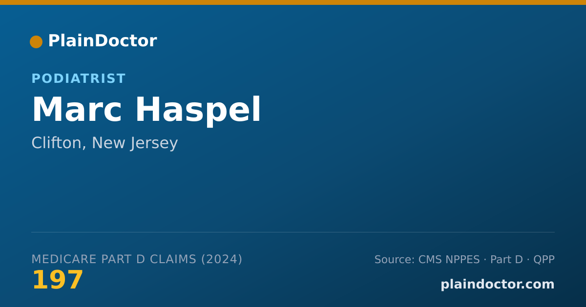 Shareable card for Marc Haspel - Podiatrist, Clifton, NJ