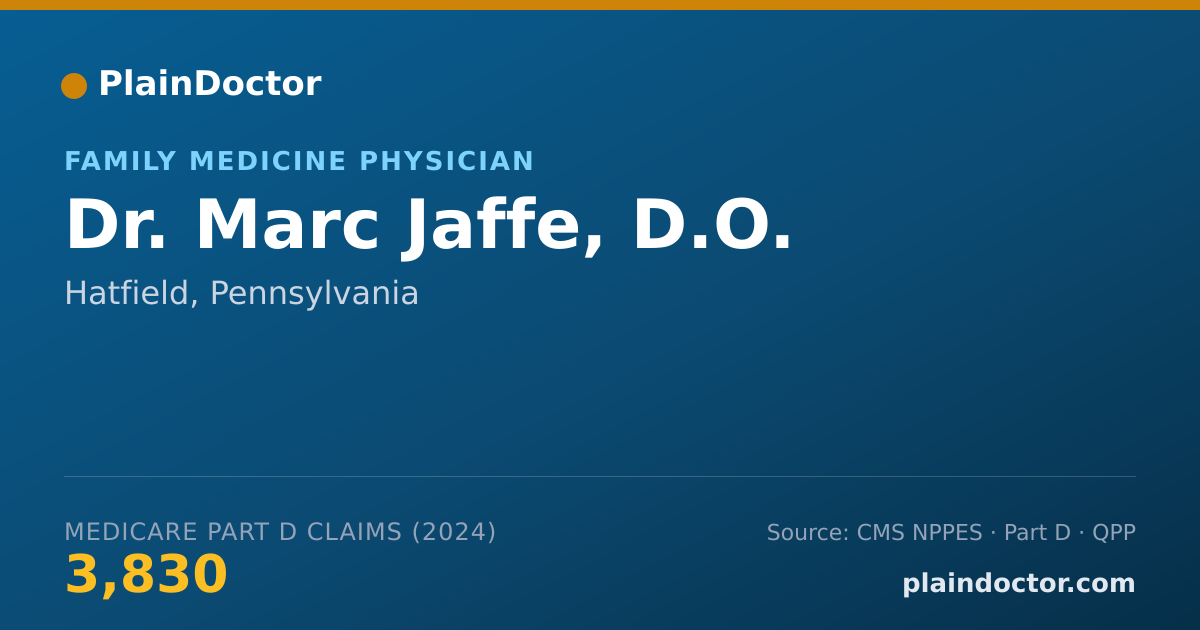 Shareable card for Marc Jaffe, D.O. - Family Medicine Physician, Hatfield, PA