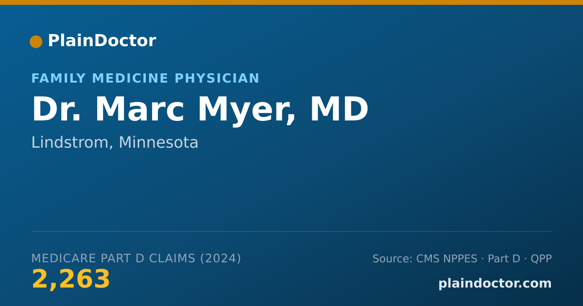 Shareable card for Marc Myer, MD - Family Medicine Physician, Lindstrom, MN