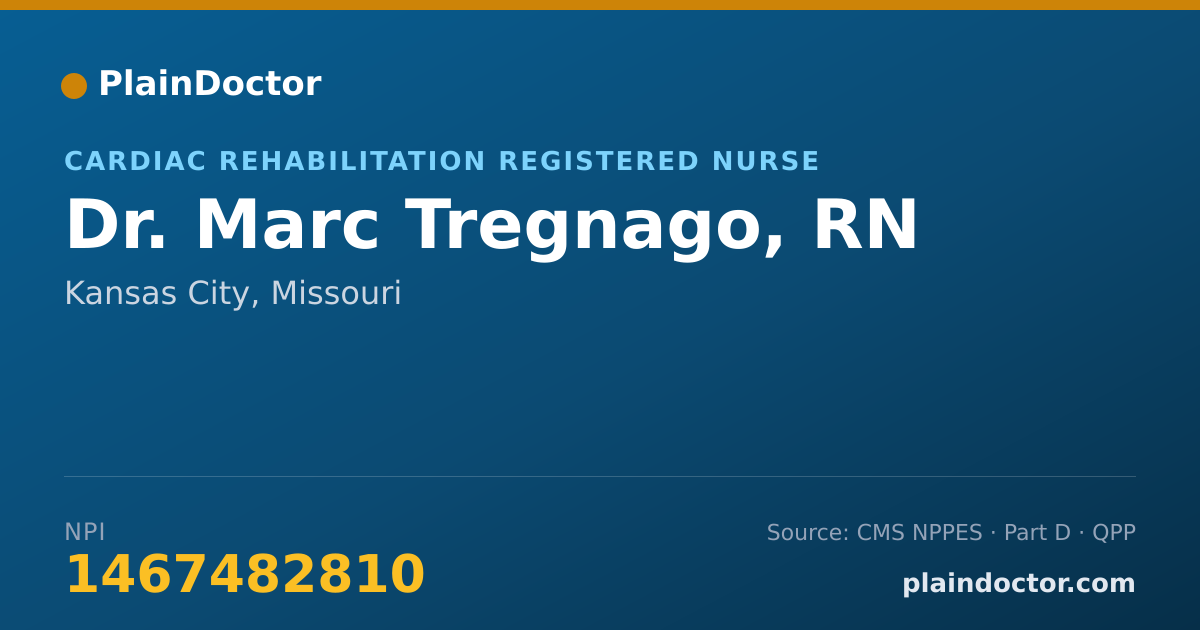 Shareable card for Marc Tregnago, RN - Cardiac Rehabilitation Registered Nurse, Kansas City, MO