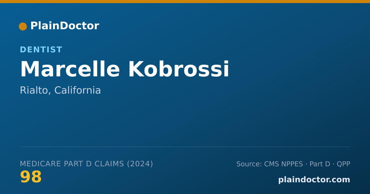 Shareable card for Marcelle Kobrossi - Dentist, Rialto, CA