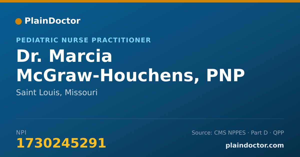 Shareable card for Marcia McGraw-Houchens, PNP - Pediatric Nurse Practitioner, Saint Louis, MO