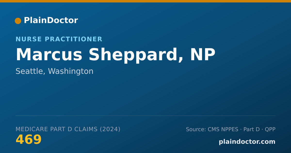 Shareable card for Marcus Sheppard, NP - Nurse Practitioner, Seattle, WA
