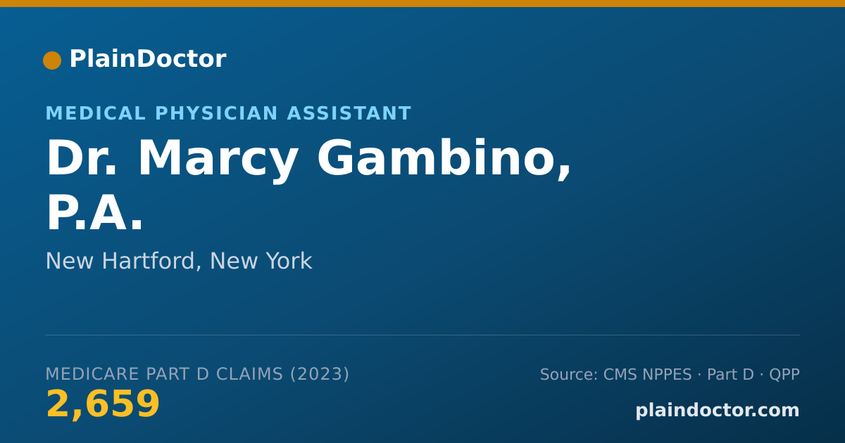 Shareable card for Marcy Gambino, P.A. - Medical Physician Assistant, New Hartford, NY