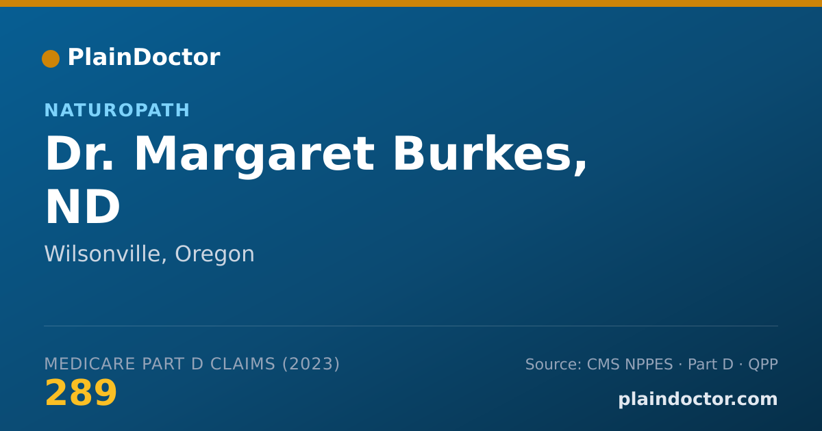 Shareable card for Margaret Burkes, ND - Naturopath, Wilsonville, OR