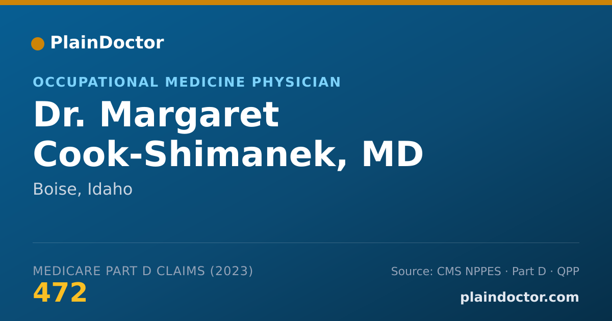 Shareable card for Margaret Cook-Shimanek, MD - Occupational Medicine Physician, Boise, ID