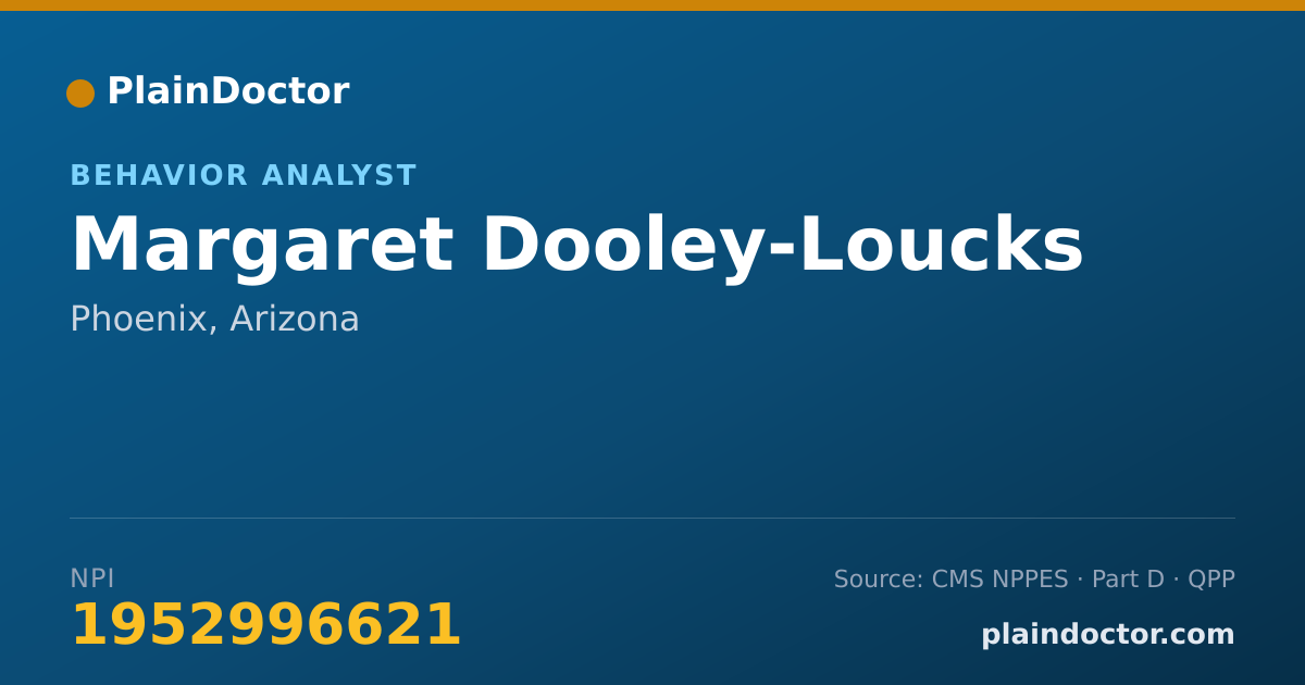 Shareable card for Margaret Dooley-Loucks - Behavior Analyst, Phoenix, AZ