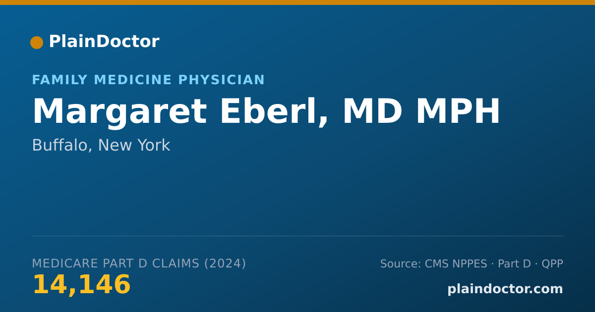 Shareable card for Margaret Eberl, MD MPH - Family Medicine Physician, Buffalo, NY