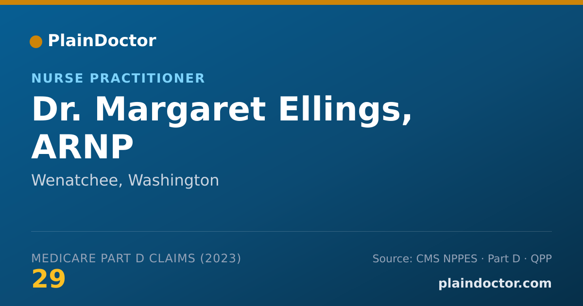 Shareable card for Margaret Ellings, ARNP - Nurse Practitioner, Wenatchee, WA