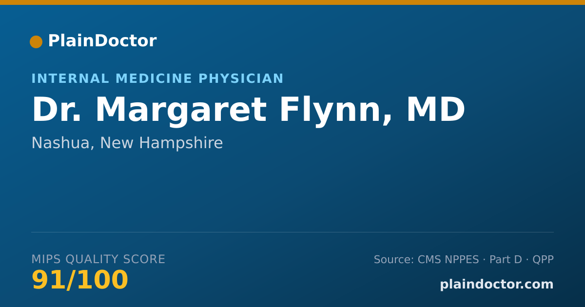 Shareable card for Margaret Flynn, MD - Internal Medicine Physician, Nashua, NH