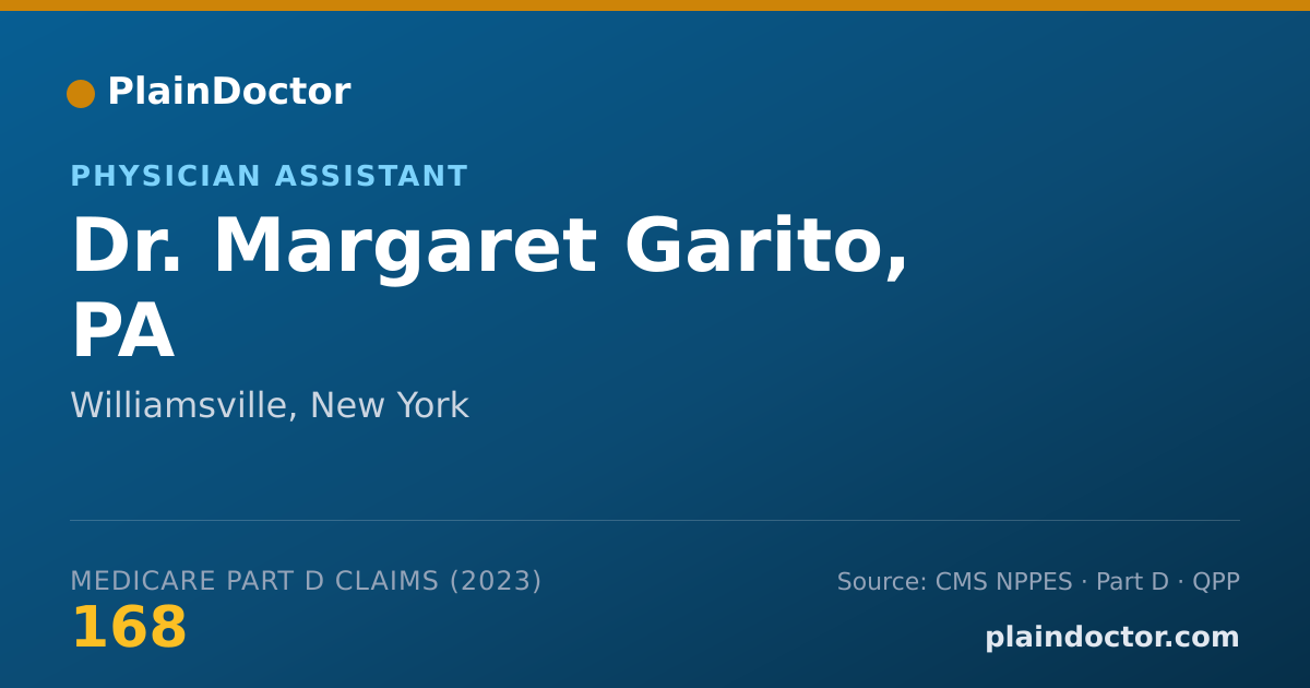 Shareable card for Margaret Garito, PA - Physician Assistant, Williamsville, NY