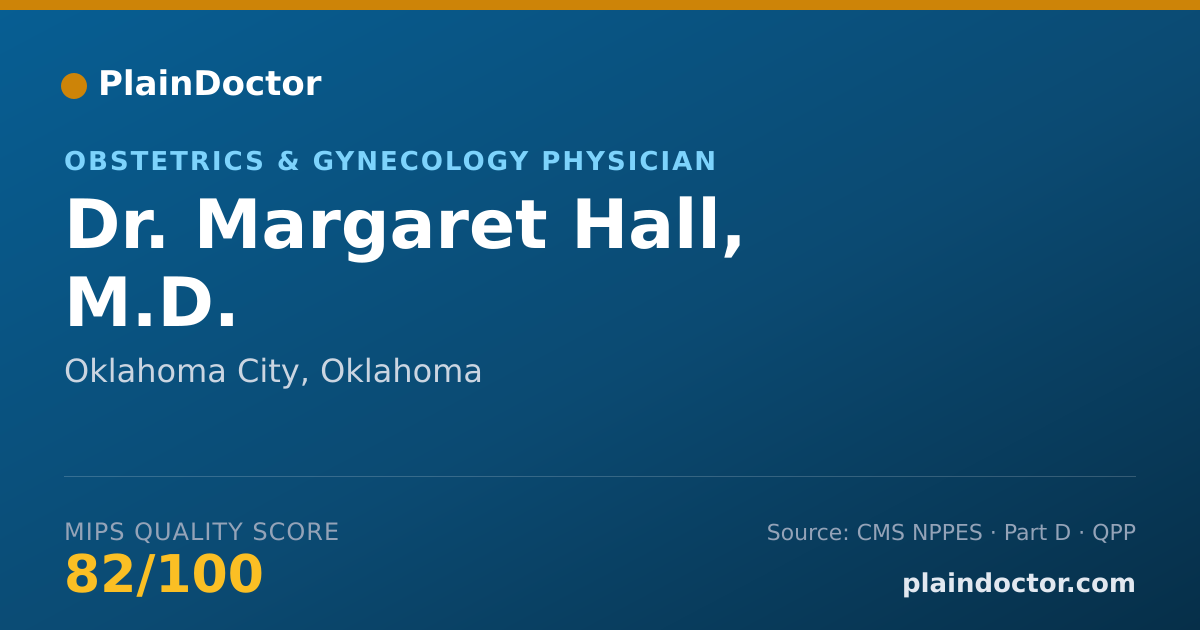 Shareable card for Margaret Hall, M.D. - Obstetrics & Gynecology Physician, Oklahoma City, OK
