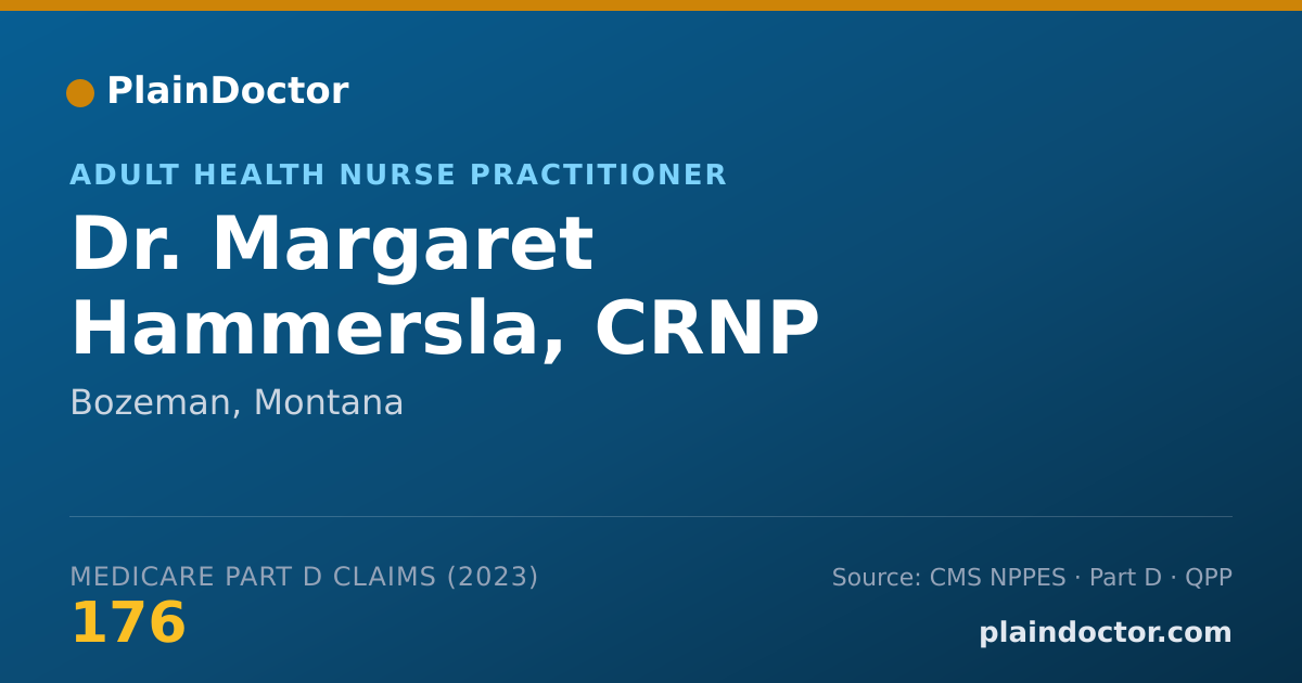 Shareable card for Margaret Hammersla, CRNP - Adult Health Nurse Practitioner, Bozeman, MT