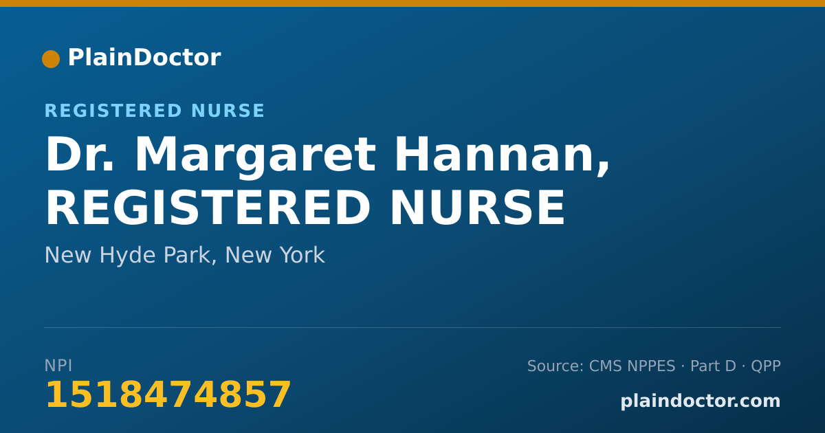 Shareable card for Margaret Hannan, REGISTERED NURSE - Registered Nurse, New Hyde Park, NY