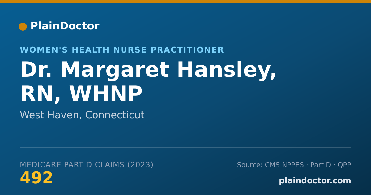 Shareable card for Margaret Hansley, RN, WHNP - Women's Health Nurse Practitioner, West Haven, CT
