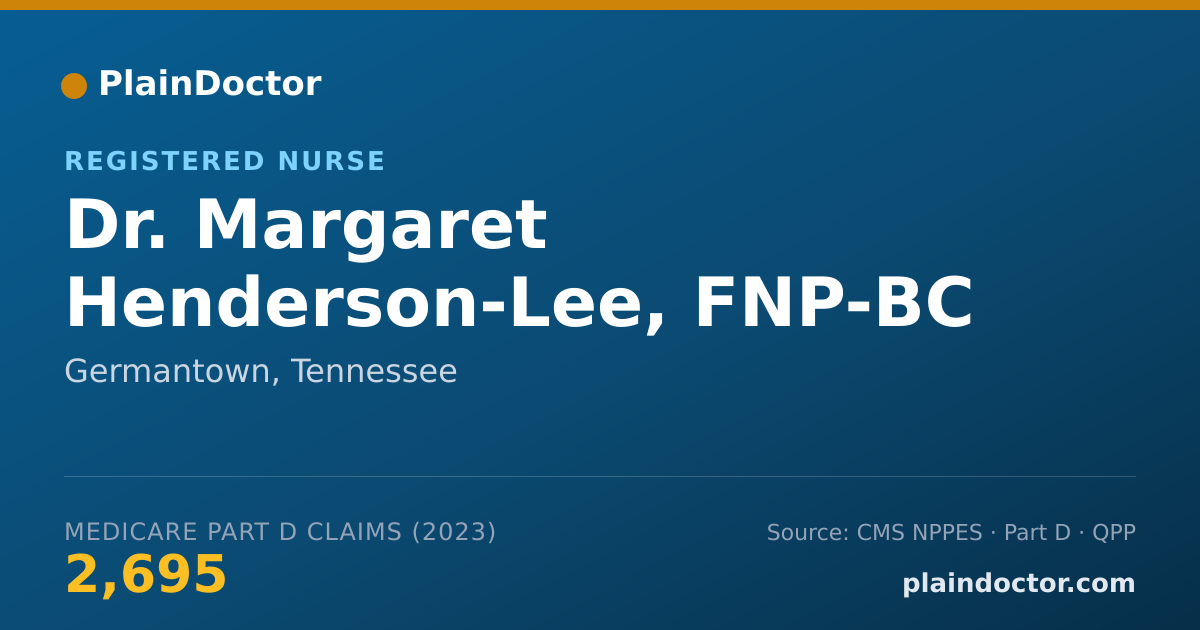 Shareable card for Margaret Henderson-Lee, FNP-BC - Registered Nurse, Germantown, TN