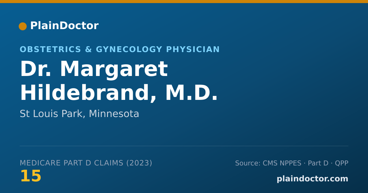 Shareable card for Margaret Hildebrand, M.D. - Obstetrics & Gynecology Physician, St Louis Park, MN