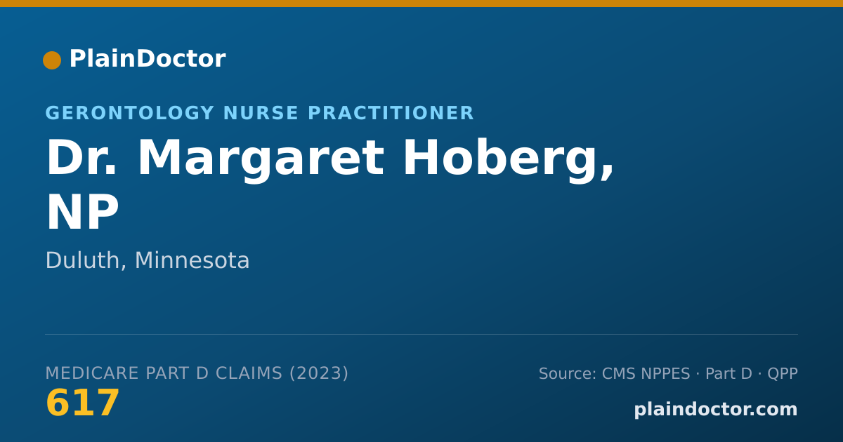 Shareable card for Margaret Hoberg, NP - Gerontology Nurse Practitioner, Duluth, MN