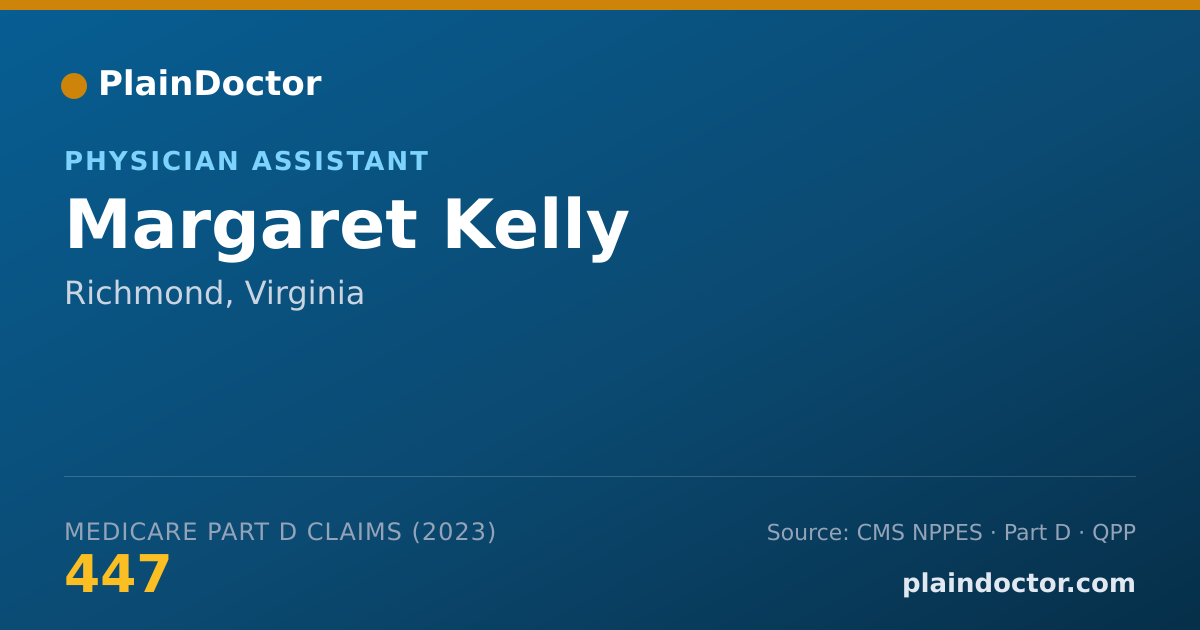 Shareable card for Margaret Kelly - Physician Assistant, Richmond, VA