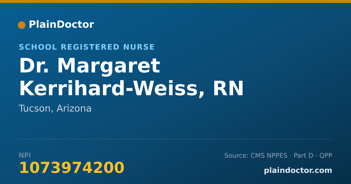 Shareable card for Margaret Kerrihard-Weiss, RN - School Registered Nurse, Tucson, AZ
