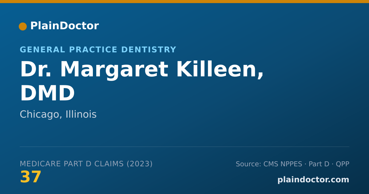 Shareable card for Margaret Killeen, DMD - General Practice Dentistry, Chicago, IL
