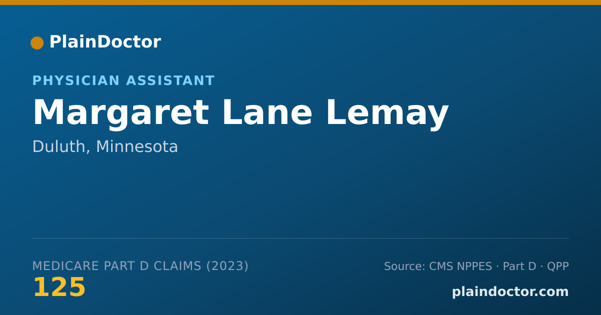 Shareable card for Margaret Lane Lemay - Physician Assistant, Duluth, MN