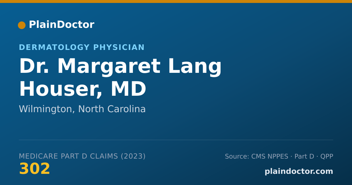 Shareable card for Margaret Lang Houser, MD - Dermatology Physician, Wilmington, NC