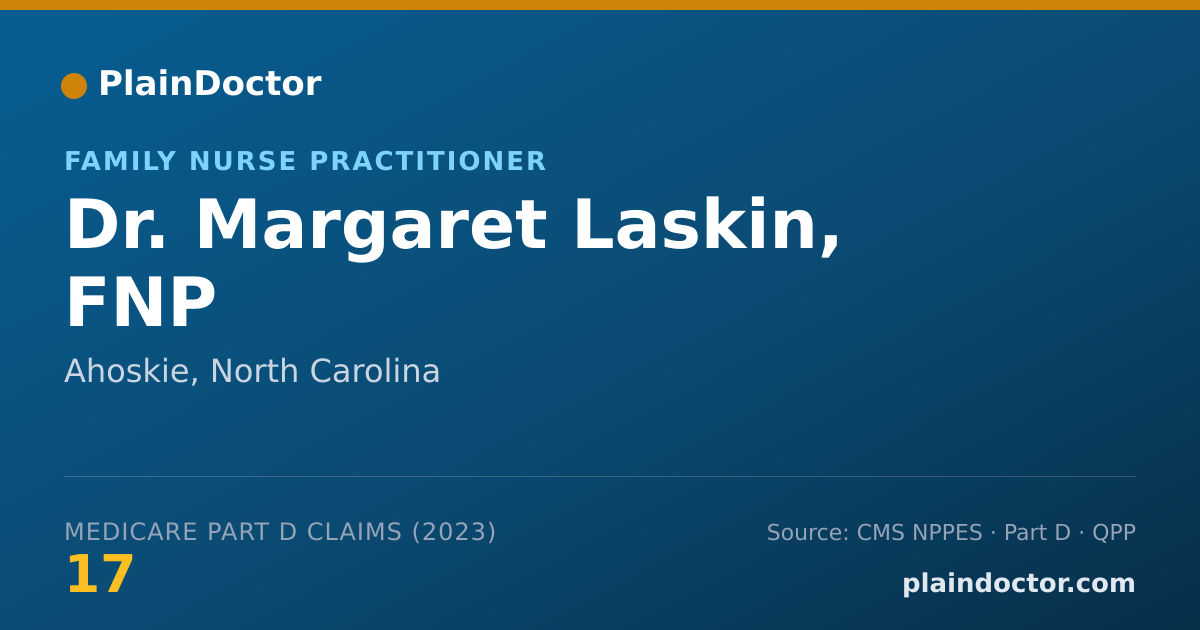 Shareable card for Margaret Laskin, FNP - Family Nurse Practitioner, Ahoskie, NC