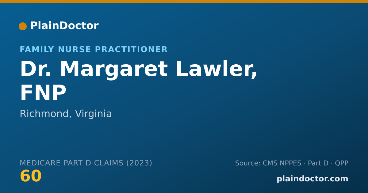 Shareable card for Margaret Lawler, FNP - Family Nurse Practitioner, Richmond, VA