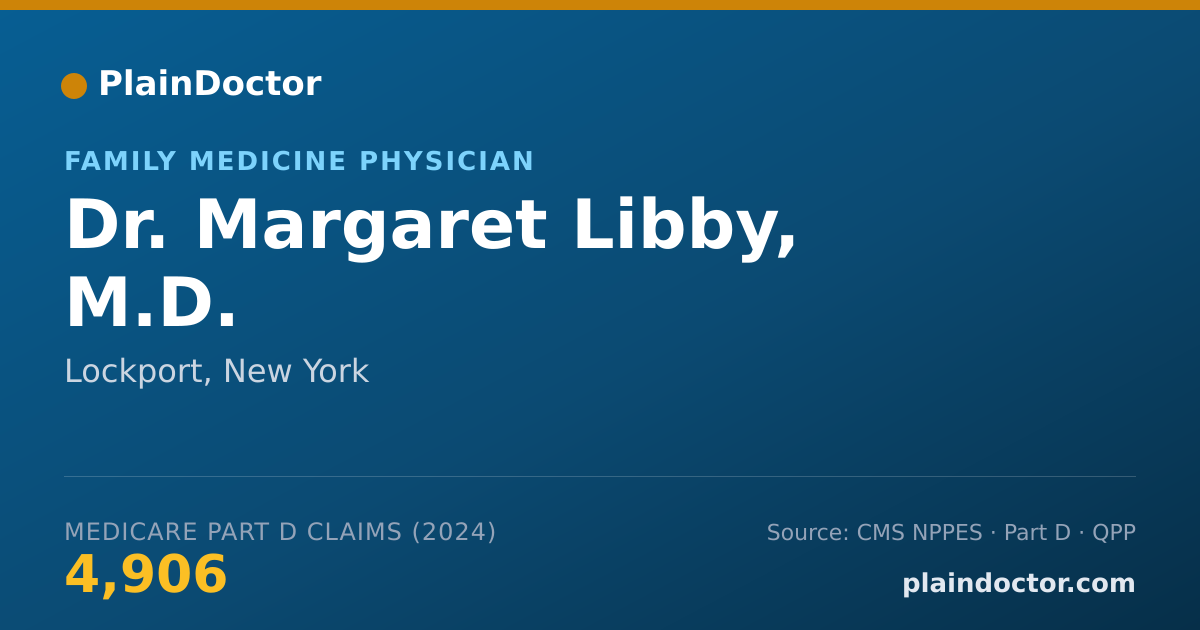 Shareable card for Margaret Libby, M.D. - Family Medicine Physician, Lockport, NY