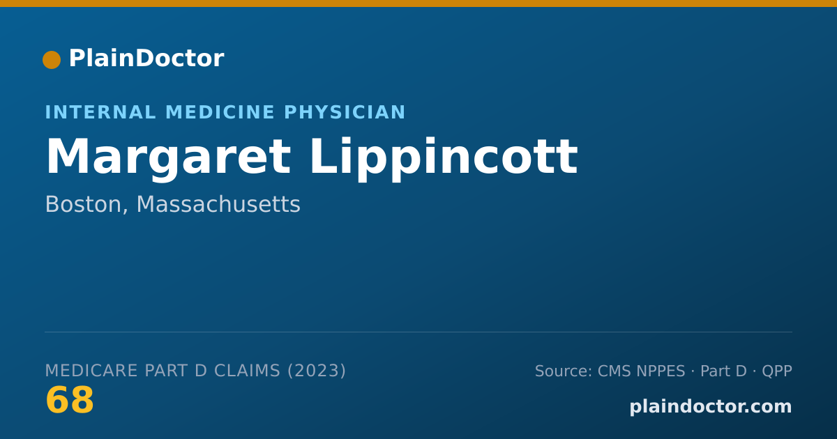 Shareable card for Margaret Lippincott - Internal Medicine Physician, Boston, MA