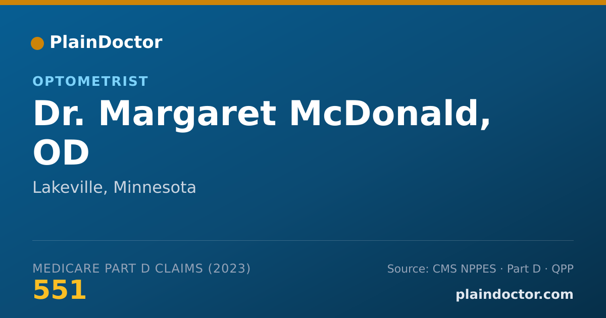 Shareable card for Margaret McDonald, OD - Optometrist, Lakeville, MN