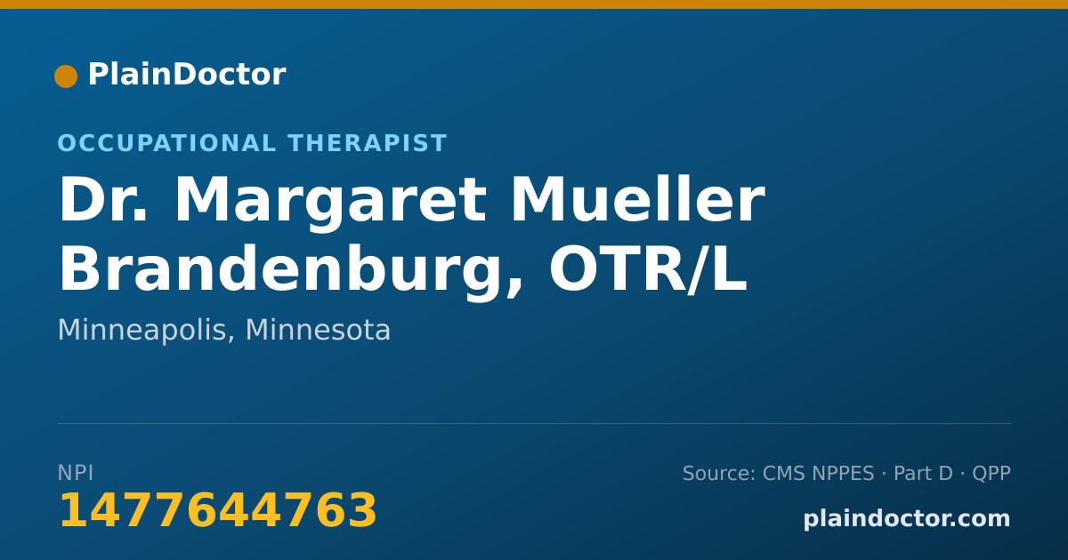 Shareable card for Margaret Mueller Brandenburg, OTR/L - Occupational Therapist, Minneapolis, MN