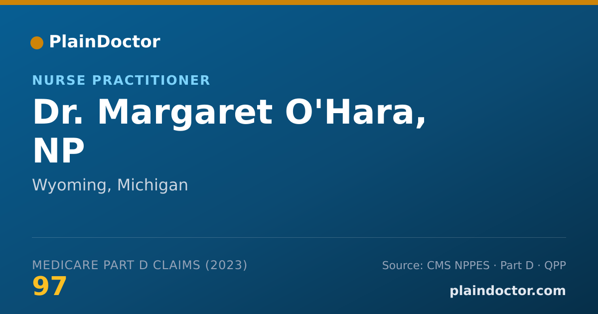 Shareable card for Margaret O'Hara, NP - Nurse Practitioner, Wyoming, MI