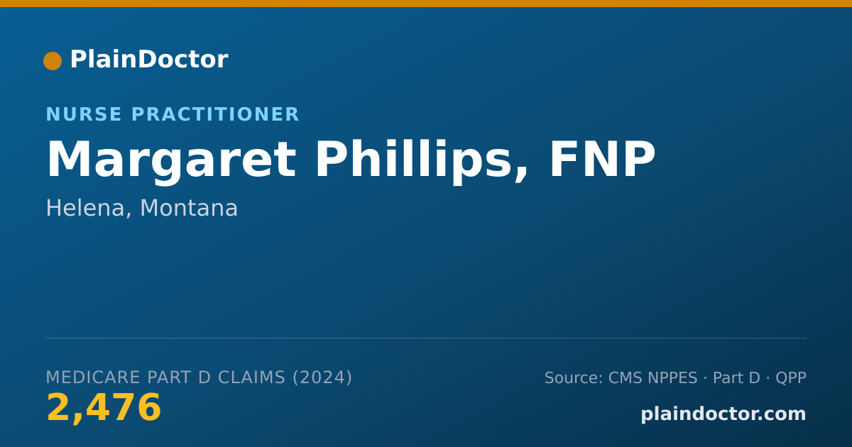 Shareable card for Margaret Phillips, FNP - Nurse Practitioner, Helena, MT