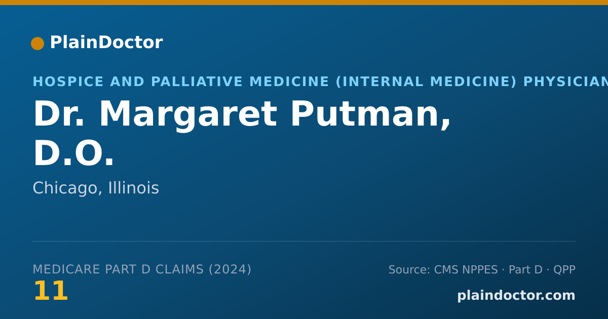 Shareable card for Margaret Putman, D.O. - Emergency Medicine Physician, Chicago, IL