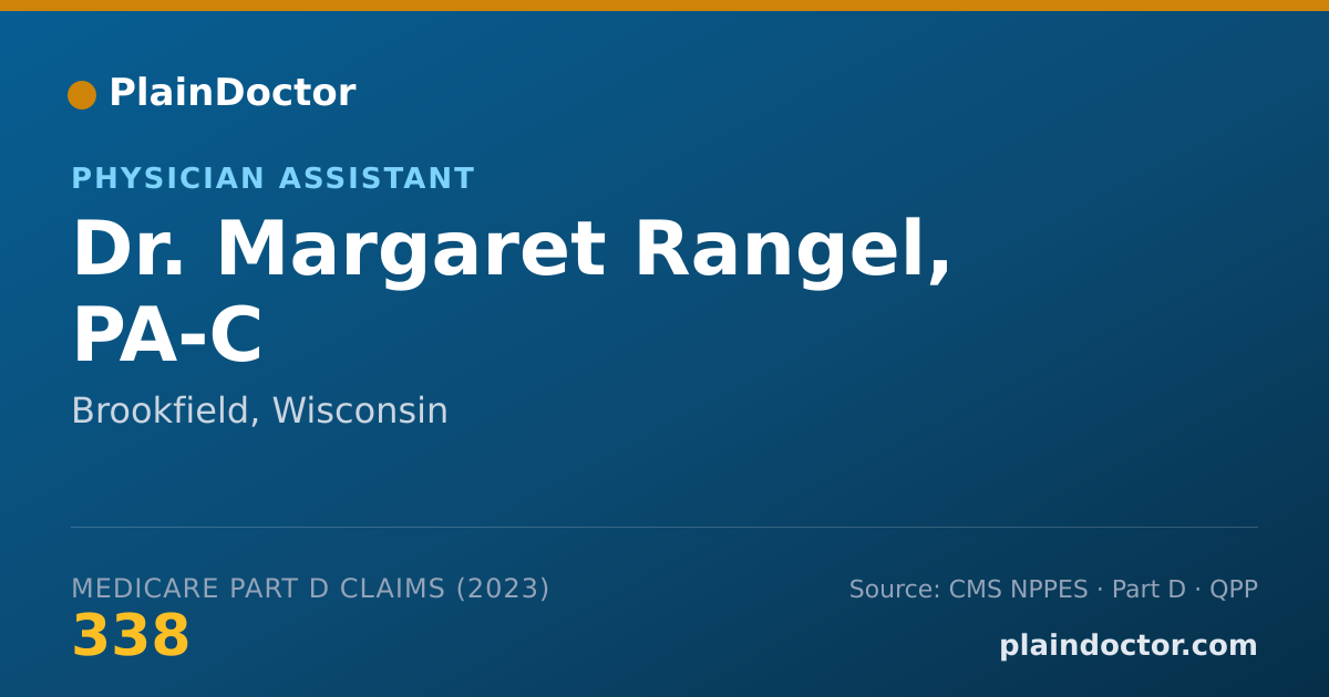 Shareable card for Margaret Rangel, PA-C - Physician Assistant, Brookfield, WI