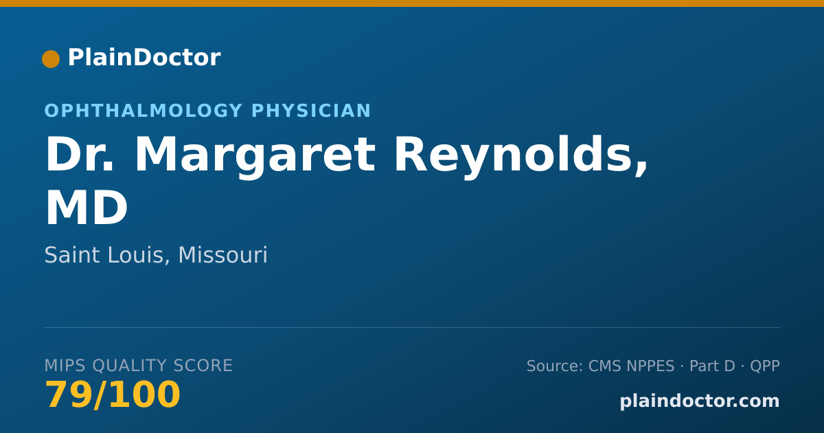 Shareable card for Margaret Reynolds, MD - Ophthalmology Physician, Saint Louis, MO
