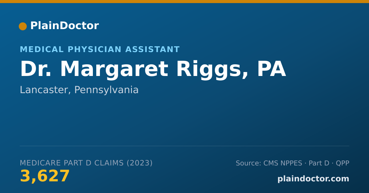Shareable card for Margaret Riggs, PA - Medical Physician Assistant, Lancaster, PA