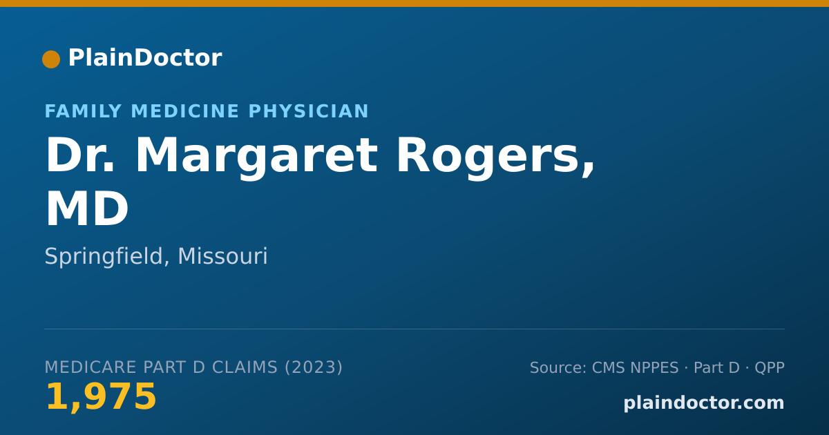 Shareable card for Margaret Rogers, MD - Family Medicine Physician, Springfield, MO