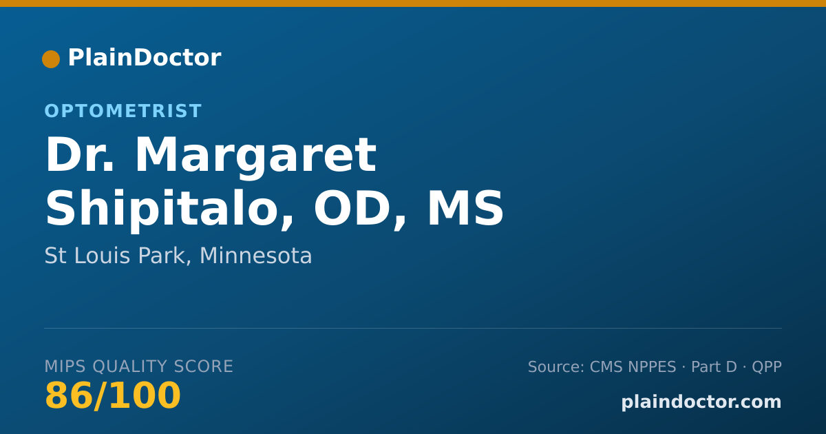 Shareable card for Margaret Shipitalo, OD, MS - Optometrist, St Louis Park, MN
