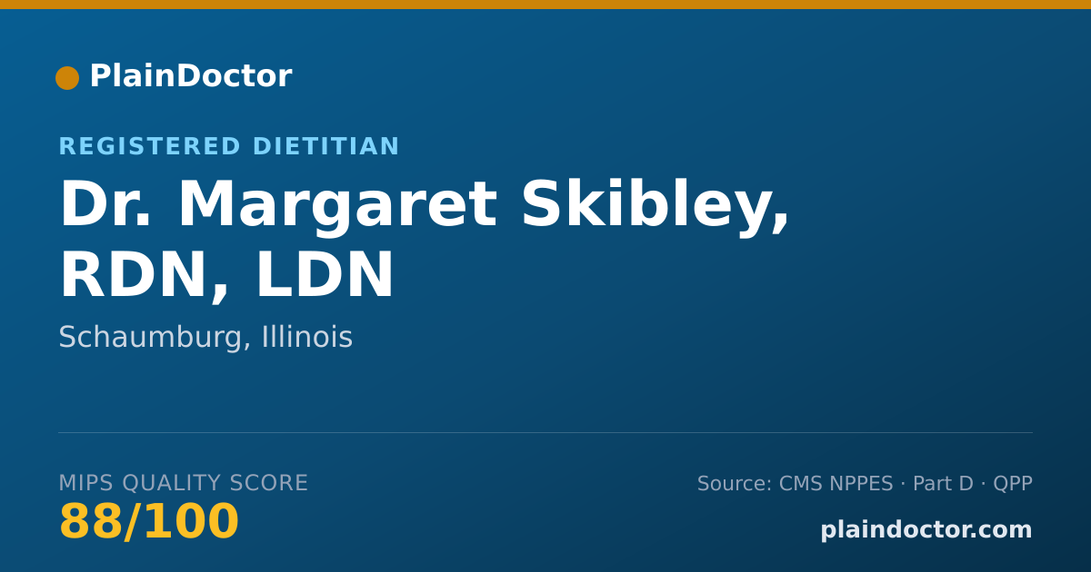 Shareable card for Margaret Skibley, RDN, LDN - Registered Dietitian, Schaumburg, IL