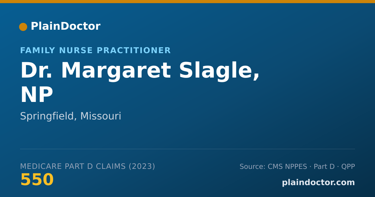 Shareable card for Margaret Slagle, NP - Family Nurse Practitioner, Springfield, MO