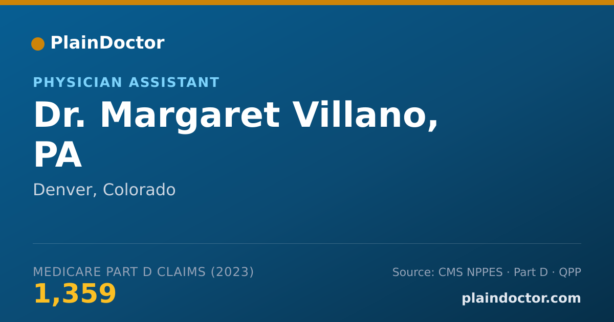 Shareable card for Margaret Villano, PA - Physician Assistant, Denver, CO