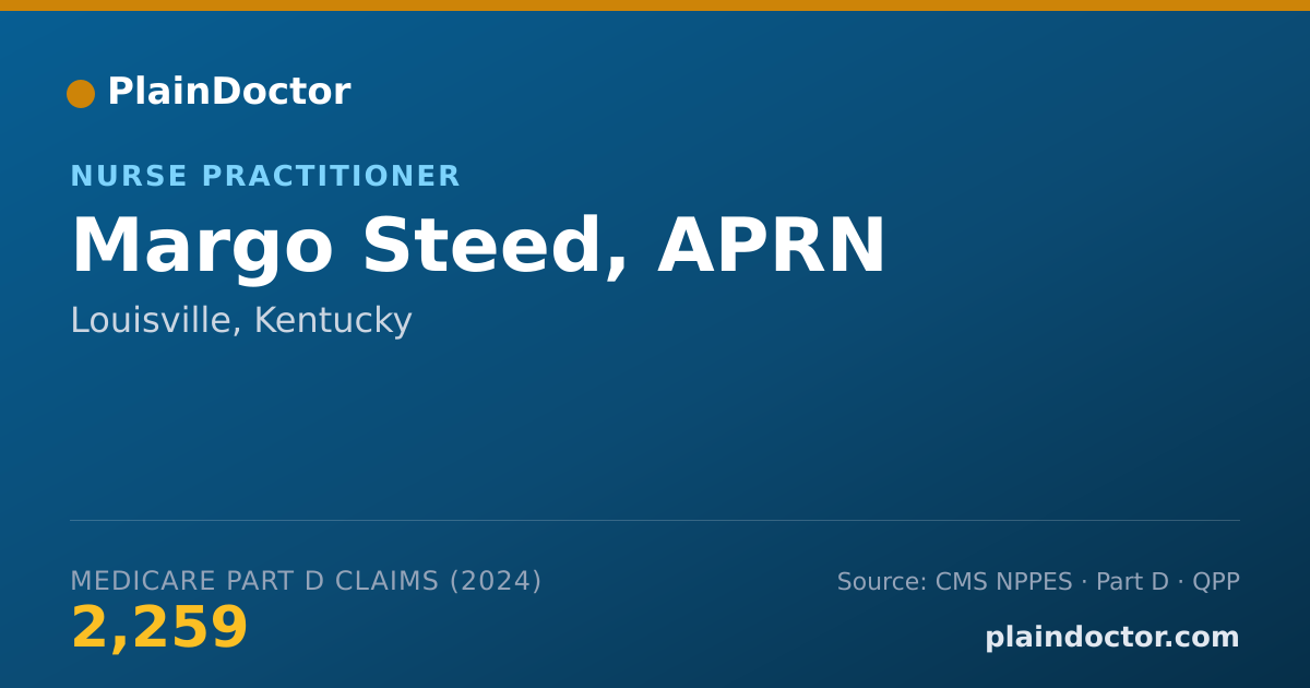 Shareable card for Margo Steed, APRN - Family Nurse Practitioner, Louisville, KY